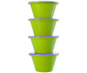 IBILI 871800 - Set di 4 fianchi impilabili con coperchio