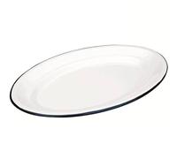 IBILI 903.930 Piatto Ovale Porcellana Acciaio smaltato 30x20 cm Bianco - NUOVO