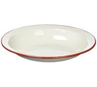 IBILI 907932 - Piatto Ovale Profondo, in Acciaio Inox, Bianco, 32 x 26 x 6 cm