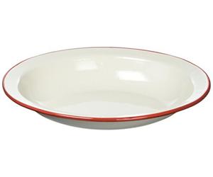 IBILI 907932 - Piatto Ovale Profondo, in Acciaio Inox, Bianco, 32 x 26 x 6 cm