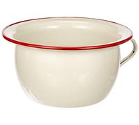 Ibili 908224 - Vaso per camera da letto, in acciaio, 24 x 24 x 13 cm, colore: Bianco