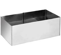 Ibili-Bague 722708 Acciaio Inossidabile da riempire Rettangolare 8 x 5 x 4,5 cm