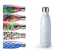 IBILI Borraccia termica spring blue 500 ml, acciaio inox 18/10, doppia parete, riutilizzabile