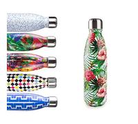 IBILI Borraccia termica jardin 500 ml, acciaio inox 18/10, doppia parete, riutilizzabile