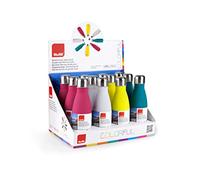 IBILI Borraccia thermos a doppia parete colorata 350, acciaio inox 18/10, doppia parete, riutilizzabile, colore casuale