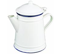 IBILI Caffettiera Blanca conica 1 l in Acciaio smaltato Bianco/Blu, 6 Cups, Nero, Rosso, Trasparente