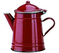 Ibili Caffettiera conica, Acciaio smaltato, Rosso, 0.5 l