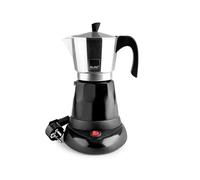 IBILI - Caffettiera Express elettrica Arabica, 6 tazze, 300 ml, alluminio, 480 W di potenza