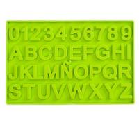 IBILI Chocolate Mould Letters & Numbers 16x24 cm Silicone, Green, 16 x 24 x 16 cm