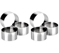 IBILI Clasica - Stampo ad Anello per Torte, Diametro 12 cm, Altezza 6 cm, 1 Pezzo (Confezione da 2)