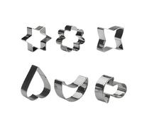 IBILI CORTAPASTAS Inox (6 PIEZAS), Stainless Steel, Metallo, 30 x 30 x 30 cm