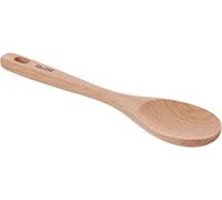 IBILI CUCHARA Redonda Madera 25 CM, Stainless Steel, Brown, 25 x 7 x 3 cm