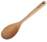 IBILI CUCHARA Redonda Madera 30 CM, Stainless Steel, Brown, 30 x 7 x 3 cm