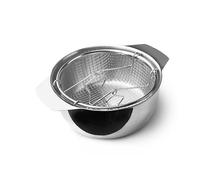 IBILI - Friggitrice con cestello e coperchio induktion, 20 cm, Acciaio inossidabile, Adatto per induzione