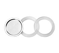 IBILI Guarnizione in silicone + filtro essential per moka da 4 tazze, set di 2 guarnizioni + 1 filtro