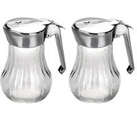 IBILI Honey Dispenser, Transparent/Silver, 8 x 8 x 15 cm (Confezione da 2)