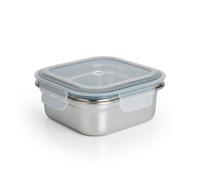 Ibili Keepklin - Contenitore quadrato in acciaio inossidabile da 0,5 l adatto al microonde