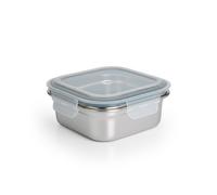 Ibili Keepklin - Contenitore quadrato in acciaio inossidabile per microonde da 0,3 l