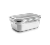 Ibili Keepklin - Contenitore rettangolare in acciaio inossidabile per microonde da 0,8 l