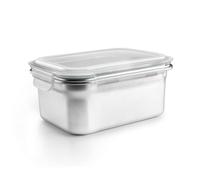 Ibili Keepklin - Contenitore rettangolare in acciaio inossidabile per microonde da 1,6 l