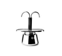 IBILI - Macchina da caffè mini express, 2 tazze, 2 x 45 ml, Acciaio inossidabile, Adatto per induzione