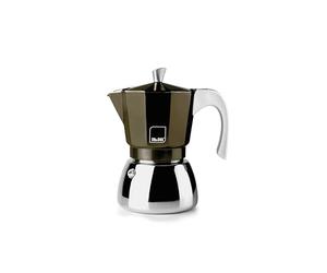 IBILI - Macchina per caffè espresso Elba Coffee, 12 tazze, 600 ml, alluminio pressofuso, base in acciaio inossidabile, adatto per induzione