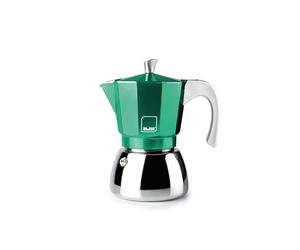 IBILI - Macchina per caffè espresso Elba Green, 12 tazze, 600 ml, Alluminio pressofuso, Base in acciaio inossidabile, Adatto per induzione