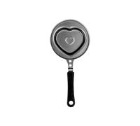 IBILI, Mini padella a cuore moka, acciaio, antiaderente, adatta ai piani a induzione.