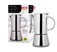 IBILI Moka express Essential, 4 tazze, 200 ml, acciaio inossidabile, adatta per l’induzione