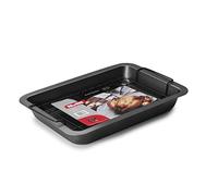 IBILI Moka Roasting Pan with Grill, Black, 37.5 x 27 x 5.5 cm