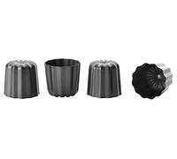 IBILI Moka MOLDE CANELE 4 U, Stainless Steel, Nero, 6 x 6 x 5 cm