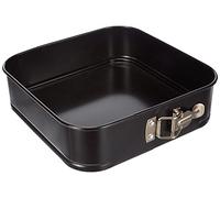 IBILI MOLDE DESMONTABLE CUADRADO Moka 24 CM, Acciaio, Nero, 24 x 24 x 7 cm