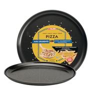 IBILI MOLDE Pizza Crispy Moka 28 CMS, Acciaio Inossidabile, Nero, 28 cm