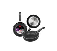 IBILI, Padella friggitrice con cestello Inducta, 24 cm, alluminio, antiaderente, adatta per l’induzione.