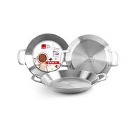 IBILI, Padella per paella triply energy, 30 cm, acciaio inox, 4 porzioni, adatta ai piani a induzione.