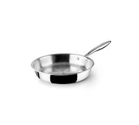 IBILI Padella triply naturale, 24 cm, Acciaio inossidabile, Adatto per induzione, senza antiaderente