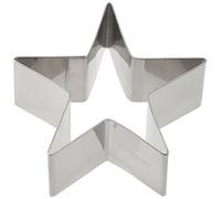 ibili Pastry Ring Star Shape 10x4,5 cm of Stainless Steel, Silver, 10 x 4.5 x 10 cm