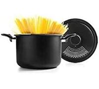 IBILI, Pentola da pasta con coperchio scolapasta 22 cm, alluminio, antiaderente, adatto a piani di cottura a induzione.