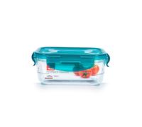 Ibili Perfect Tritan - Contenitore rettangolare piatto da 0,6 litri in Tritan. Turchese