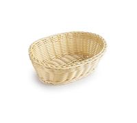 IBILI - Portapane Polyratan Spiga Oro Ovale 18 x 13 x 7 cm