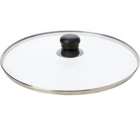 IBILI Prisma TAPA DE Cristal 36 CM, Trasparente/Argento/Nero