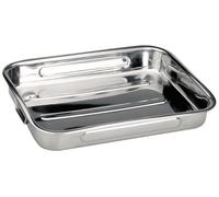IBILI Roasting pan Bistro 31x24 cm of Stainless Steel, Silver, 31 x 24 cm