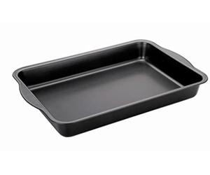 IBILI Roasting Pan Moka 36x24x5 cm, Rolled Steel Plate, Black, 36 x 24 x 5 cm