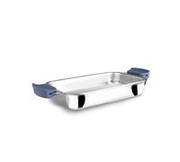 IBILI - Rustidera 5Ply Element 34 x 26 x 4,5 cm, senza antiaderente, 5 strati, adatto per induzione, adatto per forno, manici rimovibili in silicone