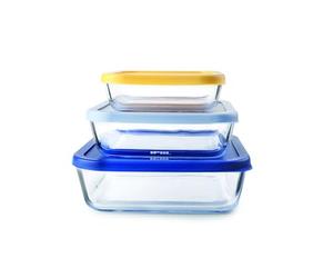 IBILI Set 3 Tuppers quadrati Eco