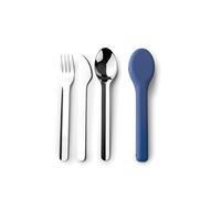 IBILI - Set di 3 posate Go, acciaio inossidabile, con custodia in silicone