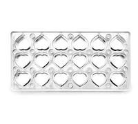 Ibili Stampo Pralinato magnetico, in policarbonato chiaro 30 x 14 x 2 cm, argento, 30 x 14 x 2 cm