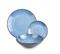 IBILI - Stoviglie da 12 pezzi Normandia, Piatti in porcellana per 4 persone - NU