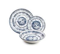 IBILI - Stoviglie da 12 pezzi Zeeland, piatti in porcellana per 4 persone