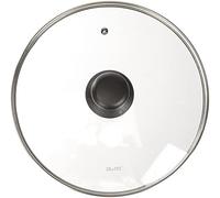 IBILI TAPA Cristal 26 CMS, Stainless Steel, Trasparente/Argento/Nero, 26 cm